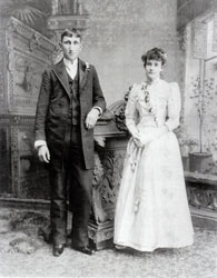 Picture of William C. and first wife Melissa Jane Stwart.