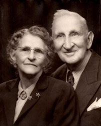 Picture of William C. and second wife Florence Adella Burt.