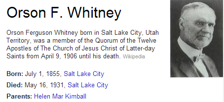 Orson F Whitney